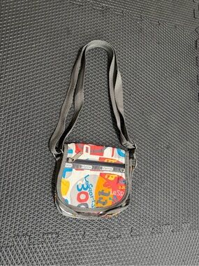 LeSportsac Multicolor Crossbody Bag with Black Strap